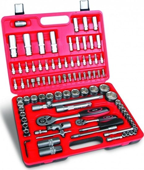 Изображение Dedra Klucze nasad.CrV 94szt 18x1/2"", 13x1/4""