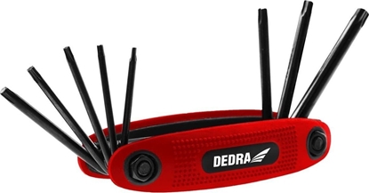 Изображение Dedra Klucze torx T9-T40 zestaw 8szt, CRV, czernione