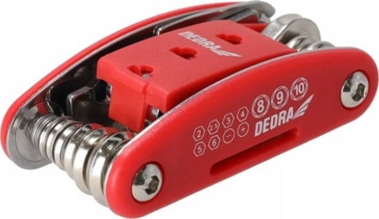 Picture of Dedra Multitool rowerowy zestaw naprawczy 15szt, CRV