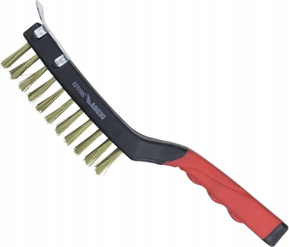 Picture of Dedra Szczotka druciana 4-rzdowa+skrob, mosidz,285mm,dwumat.uchw