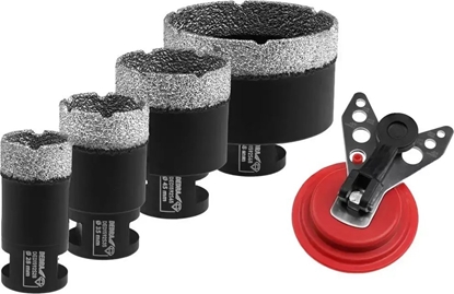 Picture of Dedra Zestaw koronek diamentowych VB 28,35,45,68mm, prowadnik