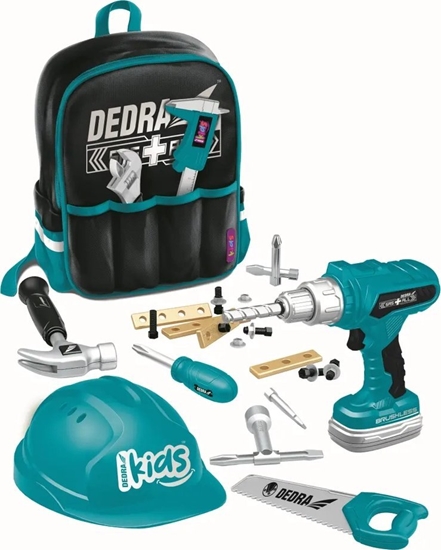 Picture of Dedra Zestaw narzdzi dla dzieci 28szt plecak, wkrtarka