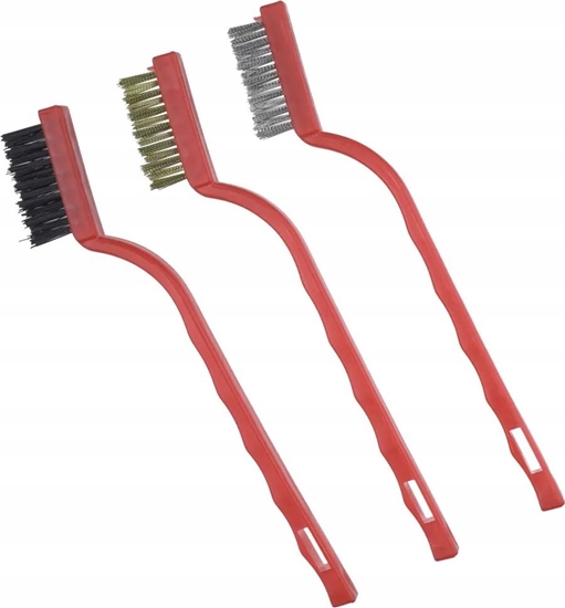 Изображение Dedra Zestaw szczotek 3szt, 3-rzdowe,175mm, uchwyt plastik