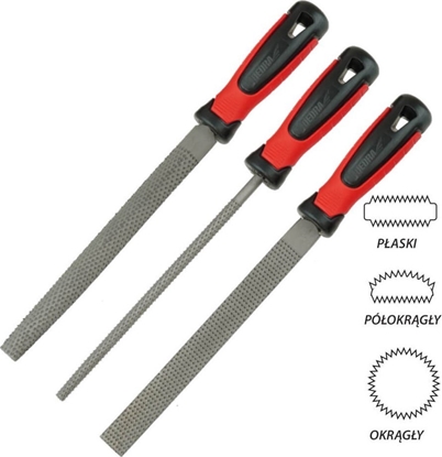 Picture of Dedra Zestaw tarników do drewna paski, póokrgy, okrgy 200mm