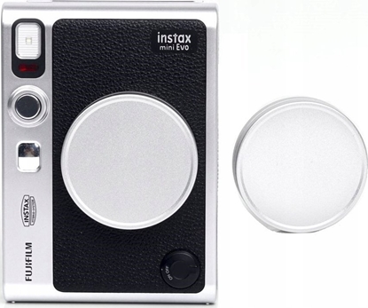 Изображение Dekielek LoveInstant Dekielek Ochronny Dekiel Osona Na Obiektyw Fujifilm Fuji Instax Mini Evo / Srebrny