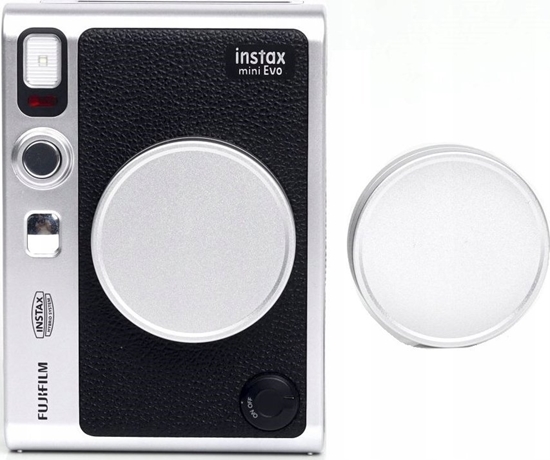 Изображение Dekielek LoveInstant Dekielek Ochronny Dekiel Osona Na Obiektyw Fujifilm Fuji Instax Mini Evo / Srebrny
