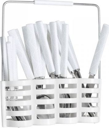 Picture of Dekoracja domu Komplet 24 sztuców ze stojakiem biae