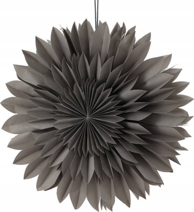 Picture of Dekoracja witeczna Christmas decoration GWIAZDA DEKORACYJNA WISZCA PAPIEROWA 3D 50CM SZARA