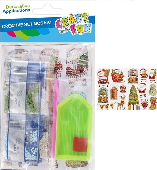 Изображение Dekoracja witeczna Craft with Fun OZDOBA BN ZEST KREAT WYKLEJ PO NUMERACH CF 12/14