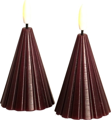 Attēls no Dekoracja witeczna Sirius Sirius Laura Tree, 2 pcs. Ø5,7x8cm, Bordeaux