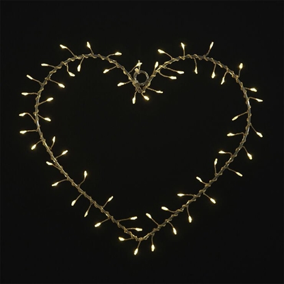 Attēls no Dekoracja witeczna Sirius Sirius Liva Cluster heart, 60LED