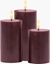 Изображение Dekoracja witeczna Sirius Sirius Sille Rechargeable 3 pcs Set, Ø7,5xH10/12,5/15cm, Bordeaux