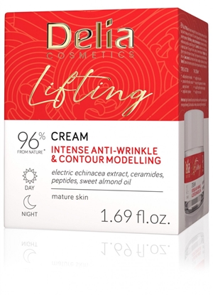 Attēls no Delia Lifting Modelujco-przeciwzmarszczkowy krem na dzie i na noc 50ml