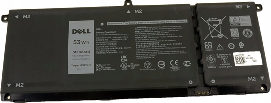 Изображение Dell Battery, 53WHR, 4 Cell,
