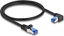 Picture of Delock RJ45 Network Cable Cat.6A S/FTP straight / right angled 0.5 m black
