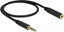 Picture of Delock Extension Cable Stereo Jack 4.4 mm 5 pin male to female 0.5 m black