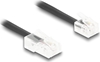 Picture of Delock Telephone Cable / Coiled Cable RJ11 plug to RJ45 plug black 2 m
