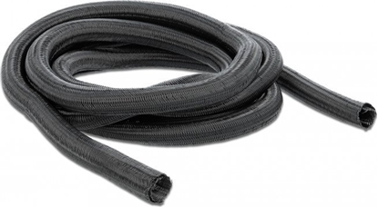 Picture of Delock Braided Sleeve self-closing 2 m x 9 mm black