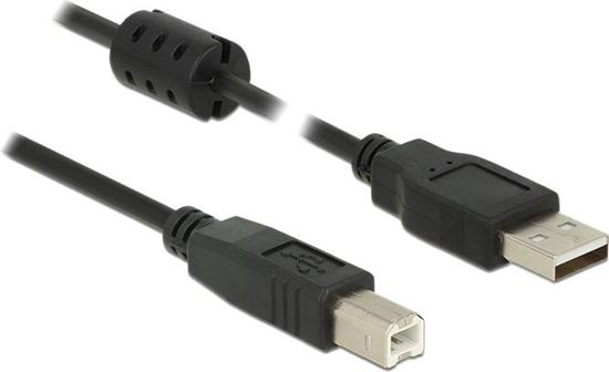 Изображение Delock Cable USB 2.0 Type-A male > USB 2.0 Type-B male 1.5 m black