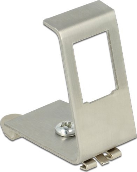 Picture of Delock Keystone Metal Mounting 1 Port for DIN rail