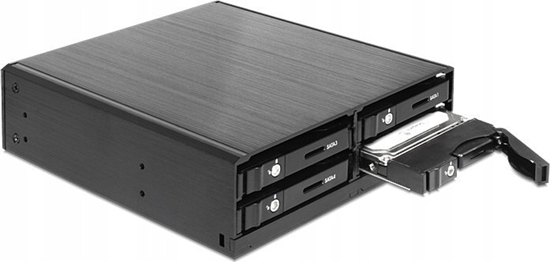 Изображение Delock 5.25″ Mobile Rack for 4 x 2.5″ SATA HDD / SSD