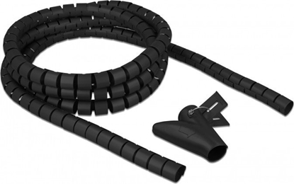 Picture of Delock Spiral Hose with Pull-in Tool 2.5 m x 20 mm black