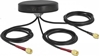 Picture of Delock LTE MIMO Dual Band WLAN 802.11 ac/ax/a/h/b/g/n Antenna 3 x SMA plug RG-174 1 m screw mounting outdoor black