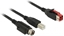 Picture of Delock PoweredUSB cable male 24 V > USB Type-B male + Hosiden Mini-DIN 3 pin male 3 m for POS printers and terminals