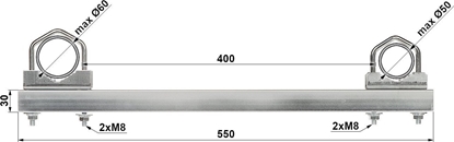 Изображение Delta Obejma dystansowa OR-40R50/60