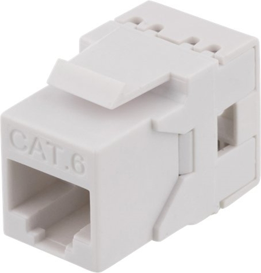 Picture of Deltaco Deltaco MD-118, Flat, White, RJ-45, RJ-45, Female, Female