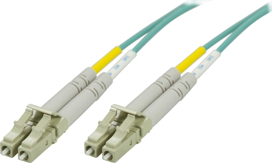 Picture of DELTACO OM3 fiberkabel LC - LC, duplex, multimode, 50/125, 1m