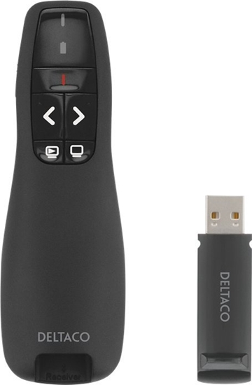 Изображение Deltaco Pultelis prezentacijoms su lazeriniu rodikliu DELTACO, veikia iki 15 m atstumu / WP-001