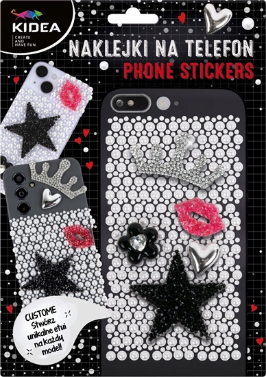 Изображение Derform NAKLEJ NA TELEFON GLAMOUR 160X230 DERF KIDEA B/C