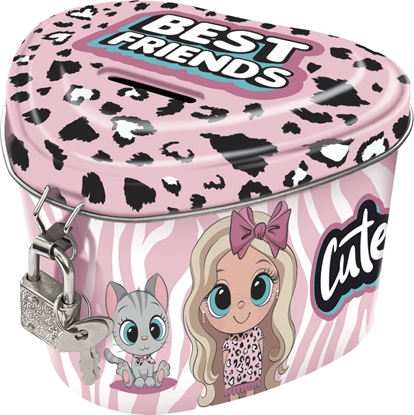 Attēls no Derform SKARBONKA MET ZAM SERCE BEST FRIENDS 10 DERF FOL