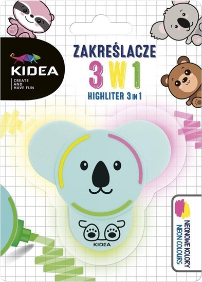 Picture of Derform ZAKRESLACZ 3KOL Z FIGURKA KIDEA DERF B/C