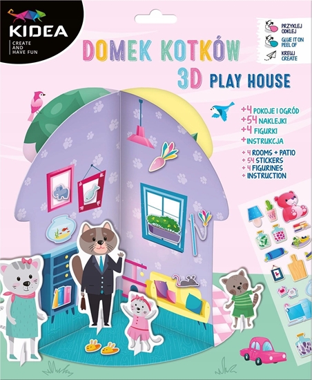 Изображение Derform ZEST KREAT DOMEK KART KOTKOW 3D AKC KIDEA PUD