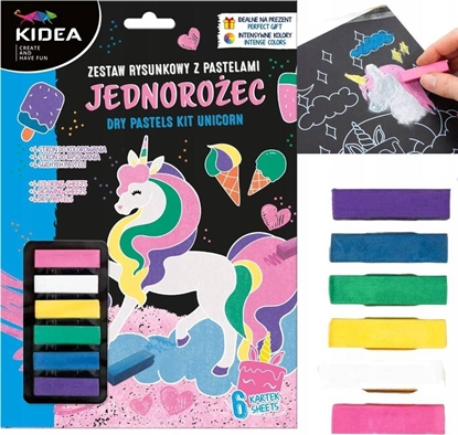 Attēls no Derform ZEST RYSUNK PASTELE JEDNOROZEC 180X260 KIDEA BC