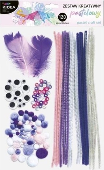Picture of Derform Zestaw kreatywny pastelowy 120el Kidea