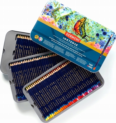 Attēls no Derwent Kredki artystyczne Derwent Inktense 100 szt. w metalowej kasetce