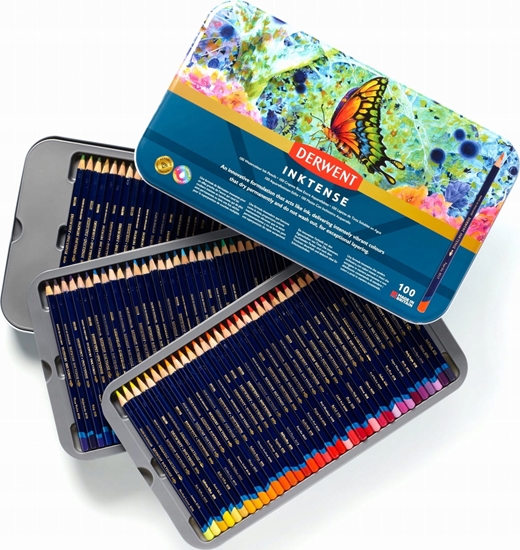 Picture of Derwent Kredki artystyczne Derwent Inktense 100 szt. w metalowej kasetce