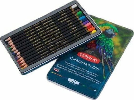 Picture of Derwent Kredki Derwent Chromaflow 12 pud metal
