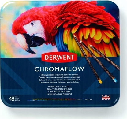 Attēls no Derwent Kredki Derwent Chromaflow 48 pud metal