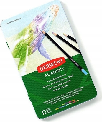 Attēls no Derwent Kredki Derwent pastele 12 pud metal