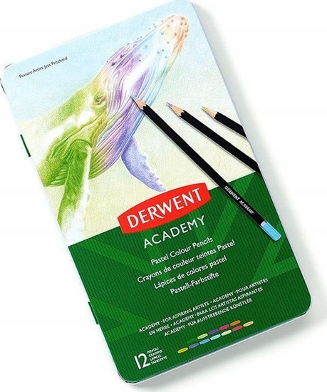 Picture of Derwent Kredki Derwent pastele 12 pud metal