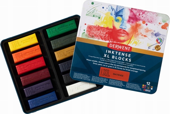 Picture of Derwent XL Inktense Blocks 12 stk tin