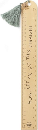 Picture of Designworks Ink Linijka 'Let Me Get This Straight' 30cm miedziana