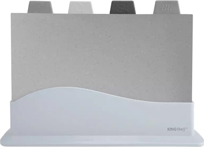 Attēls no Deska do krojenia king hoff ZESTAW 4 DESEK KUCHENNYCH W STOJAKU KINGHOFF KH-1743