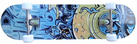 Picture of Deskorolka Klasyczna dla Dzieci Drewniana KUBISPORT Graffiti