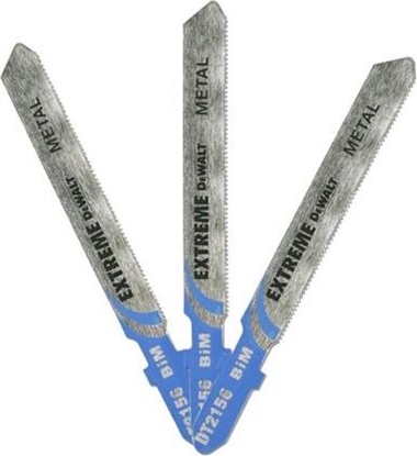 Изображение Dewalt DEWALT Brzeszczoty EXTREME do metalu ze stali kobaltowej - chwyt T (d. cakowita 86.5 mm, podziaka zbów 0.7 mm, maks. gb. cicia 2 mm) - DT2156-QZ