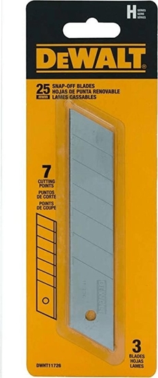 Изображение Dewalt DEWALT OSTRZA 25mm HARTOWANE 3szt.